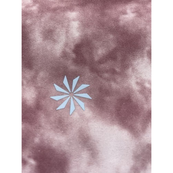 NWOT Athleta Elation Printed 7/8 Tight YogaGym Leggings Women Size L Pink/Maroon - Picture 4 of 11